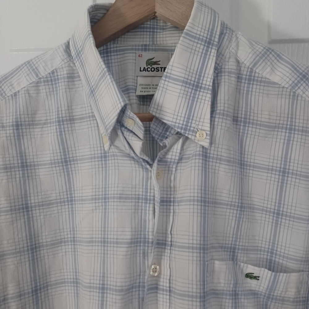 Izod Lacoste W/alligator Button Down Oxford Men's Sz L 42